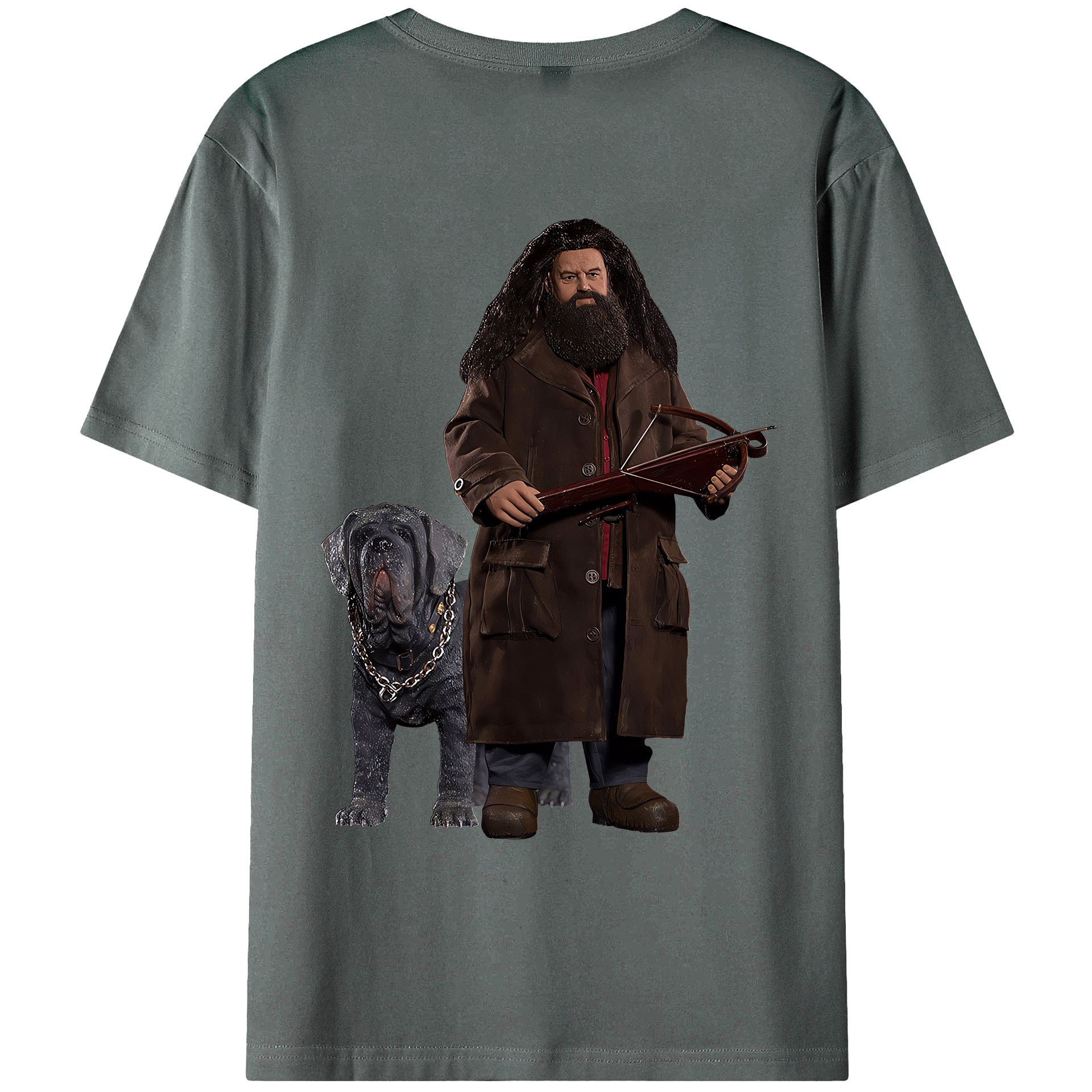 （画像用） Harry Potter ハリー・ポッターシリーズ 綿100％ メンズ半袖Tシャツ（バックプリント） 通気性